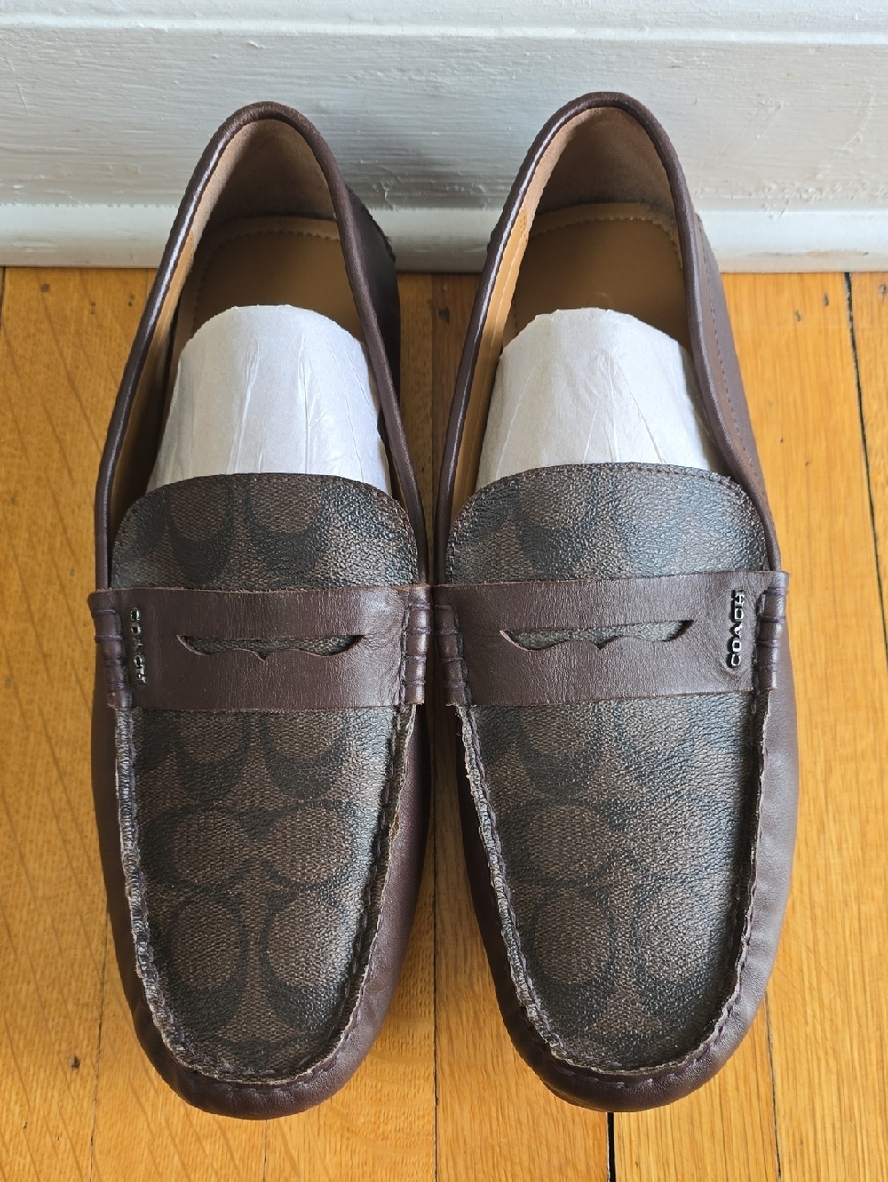Coach, Signature Collon Driver, Mahogany, EUC, Men's 9 - Picture 7 of 16
